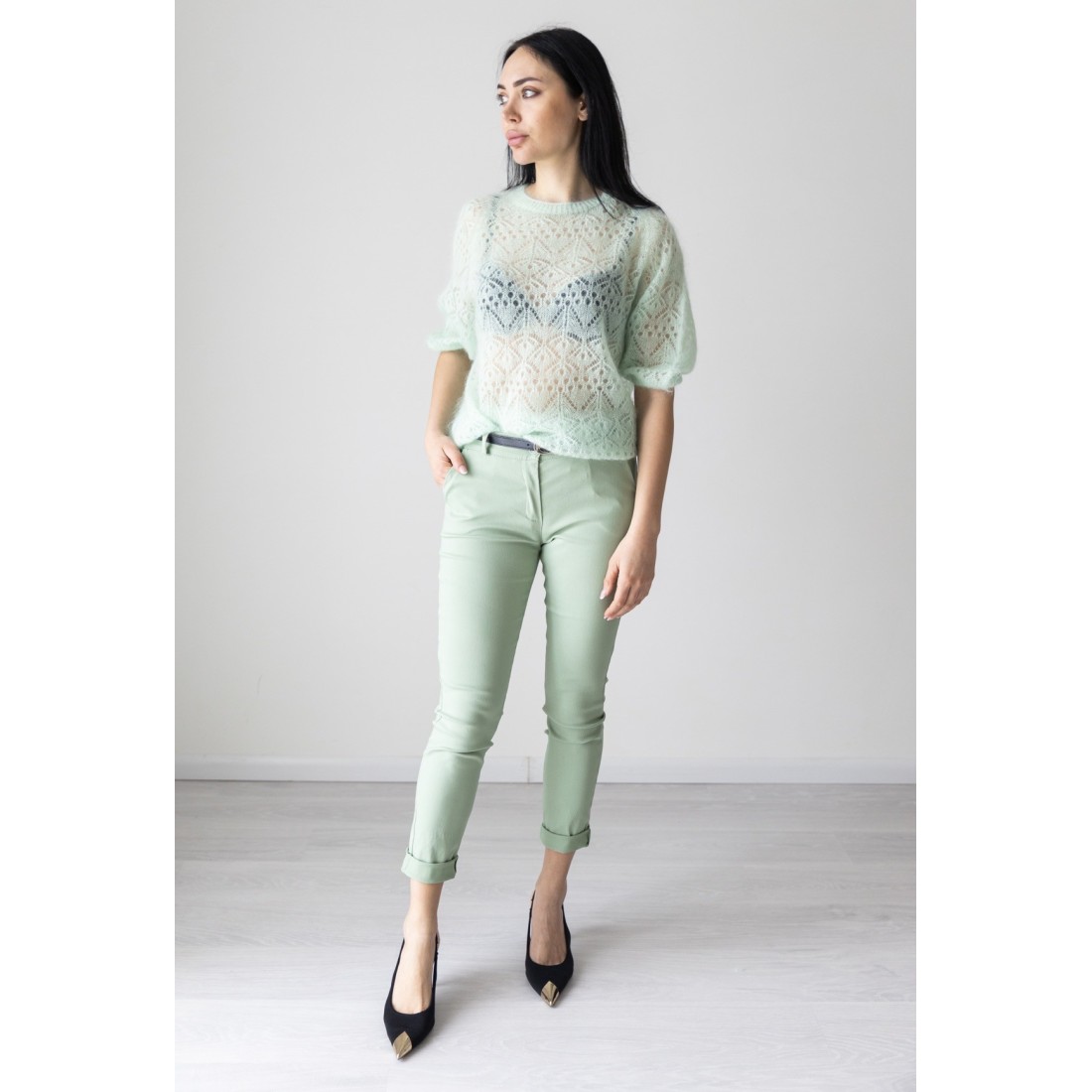 Maglia mohere verde