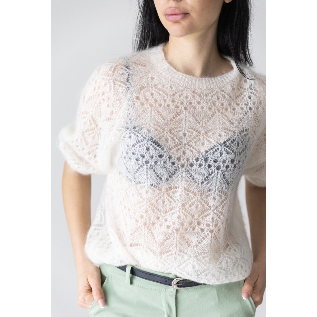 Maglia mohere bianca