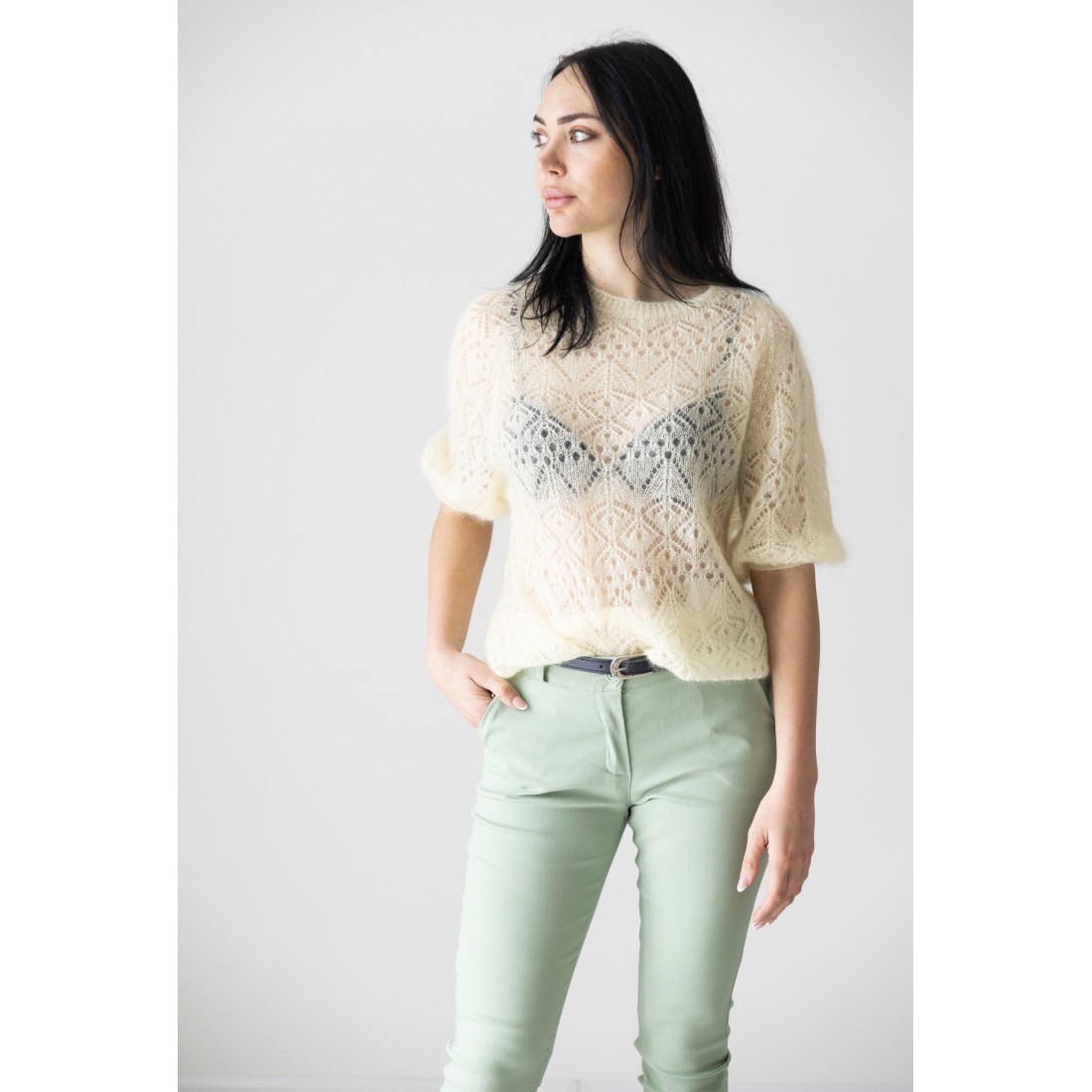 Maglia mohere gialla