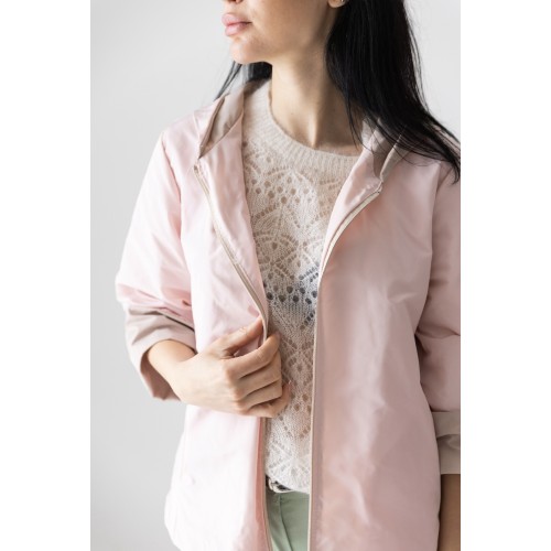 Impermeabile, due colori, cappucci e zip