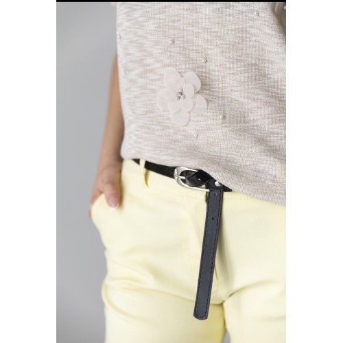 Pantalone skinny con cintura