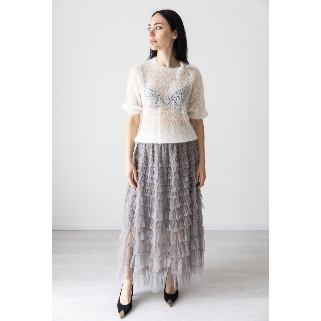 Gonna lunga in tulle