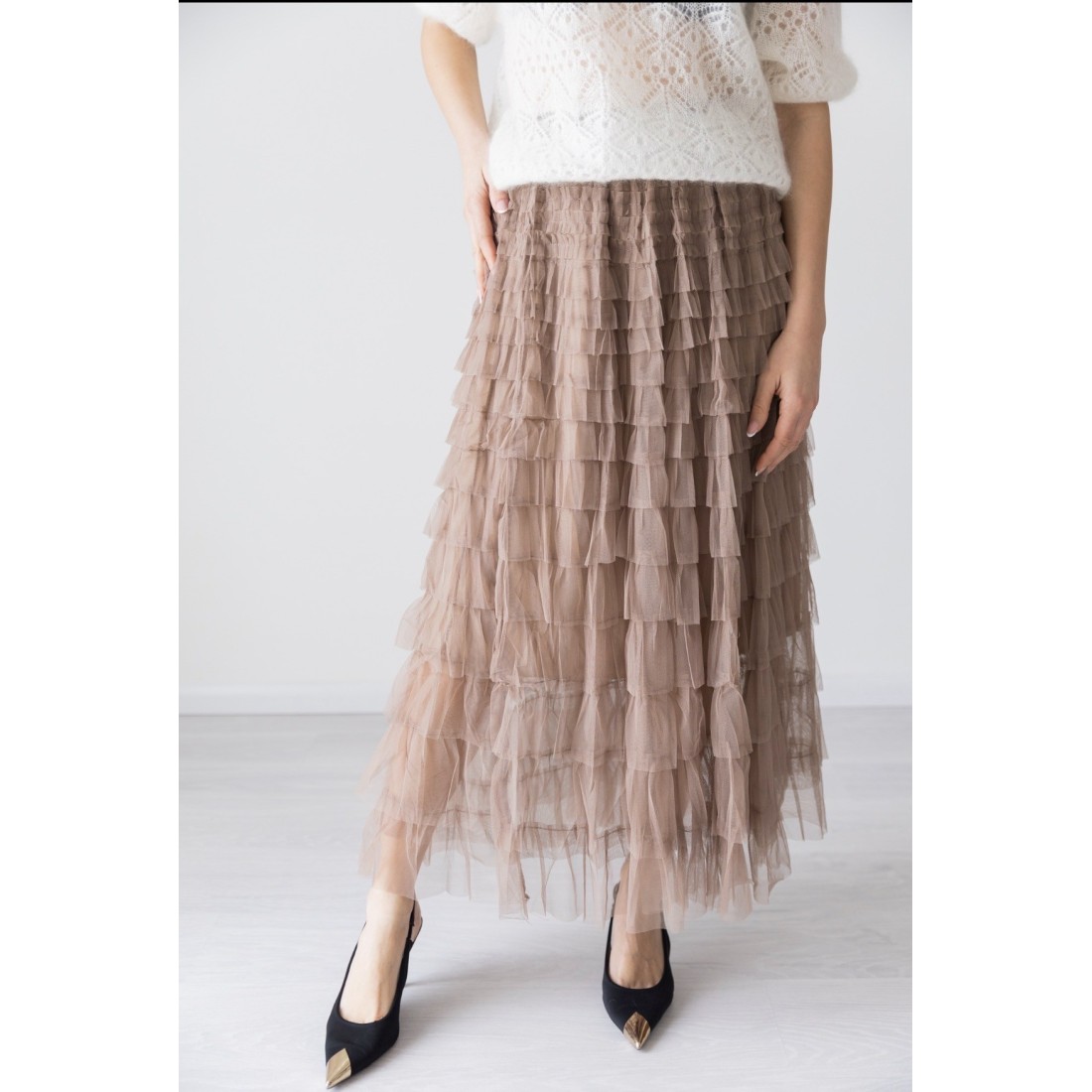 Gonna lunga in tulle