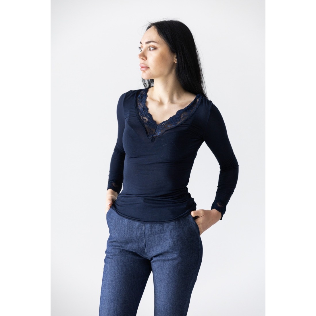 Maglia in cashmere, Bland e pizzo