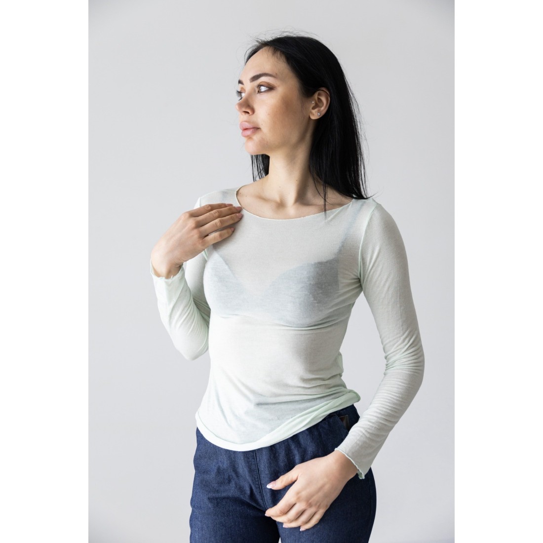 Maglia in cashmere blend