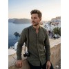 camicia coreana verde militare
